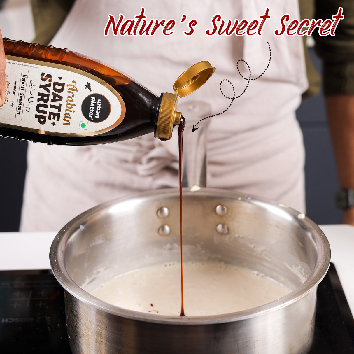 Urban Platter Date Syrup, 400g (Natural Sweetener | 100% Dates | Refined Sugar Alternative)