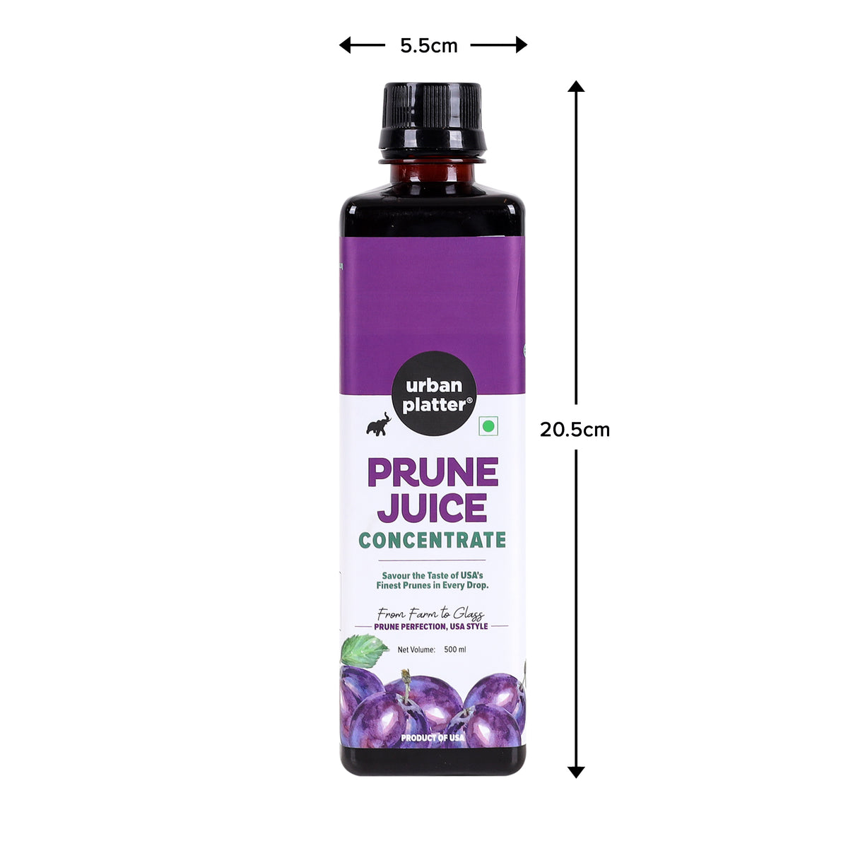 Urban Platter Prune Juice Concentrate, 500ml (Product of USA | Finest Prunes in Every Drop, High in Dietary Fiber) - product image 7