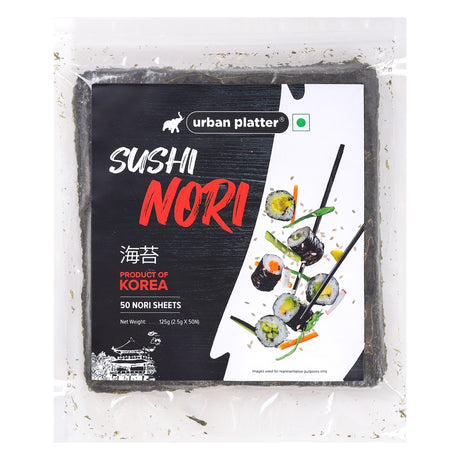 Urban Platter Sushi Nori Sheets, (Roasted Seaweed Sheets | Umami-Rich | Essential for Sushi & Asian Cuisine | Product of Korea)