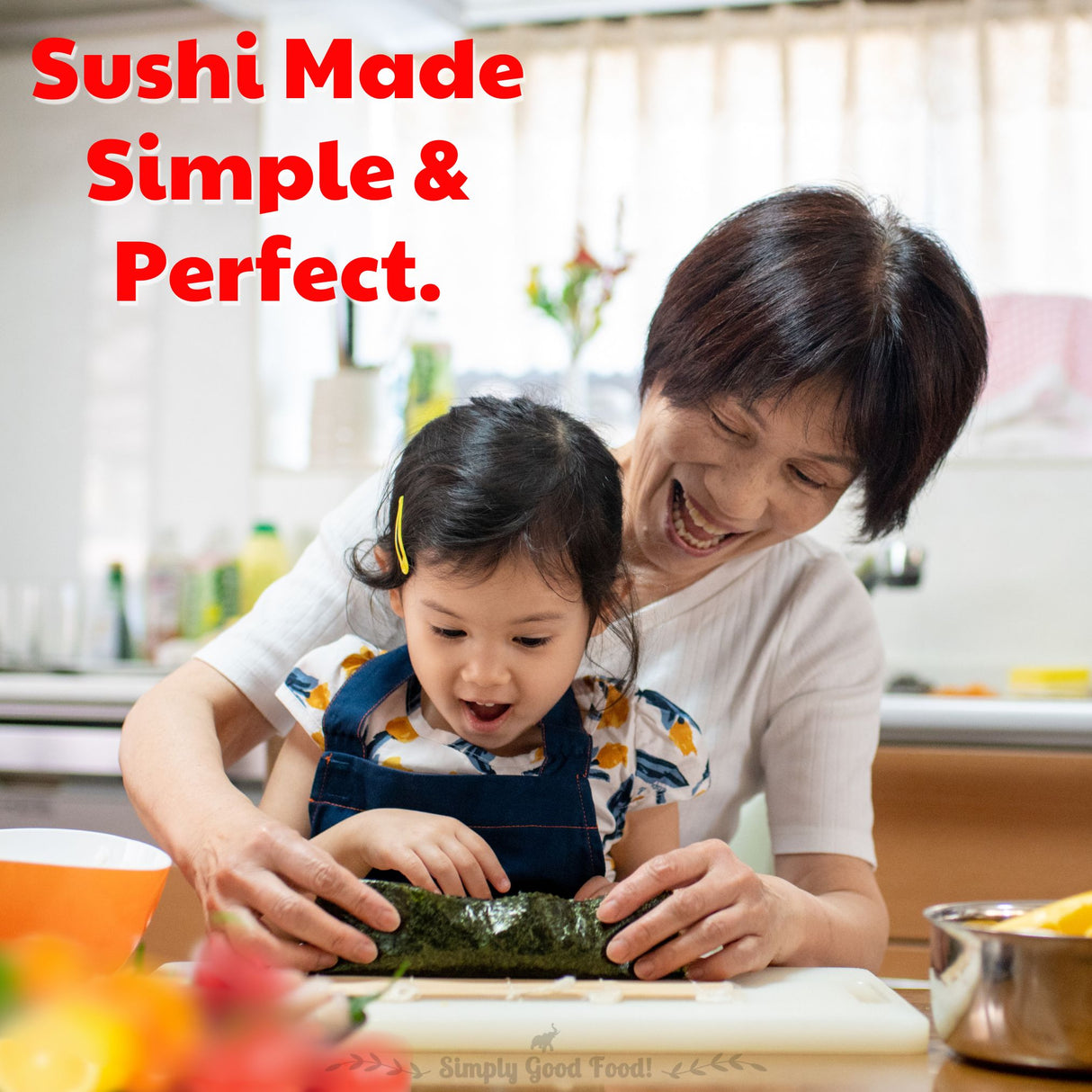 Sushi Nori Sheets, 125g (50 Sheets, Roasted Seaweed Laver |Product of Korea | Umami Flavour)