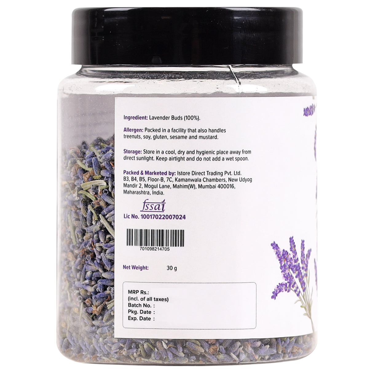 Dried Lavender Buds, 30g