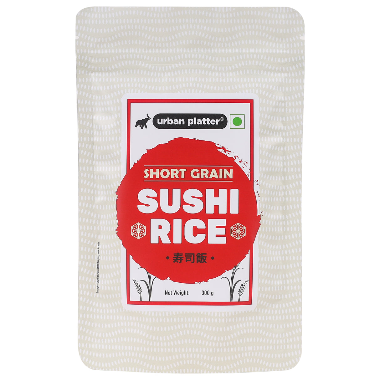 Urban Platter Short-grain Sushi Rice, 300g (Sticky, Chewy, Aromatic Asian Rice)