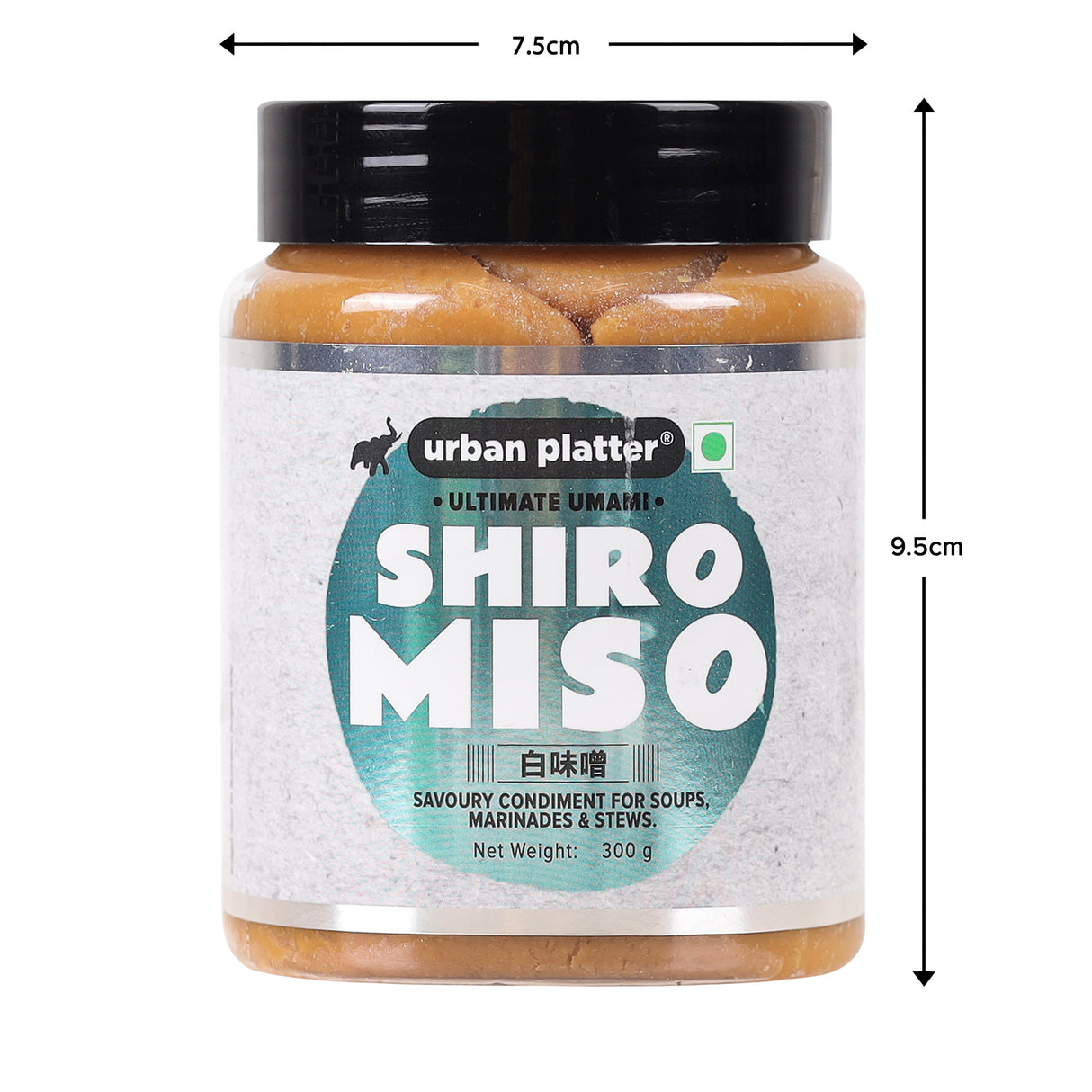 Shiro Miso Paste, 300g (Light Miso, Fermented Soybean Paste, Preservative-Free, Umami Rich)