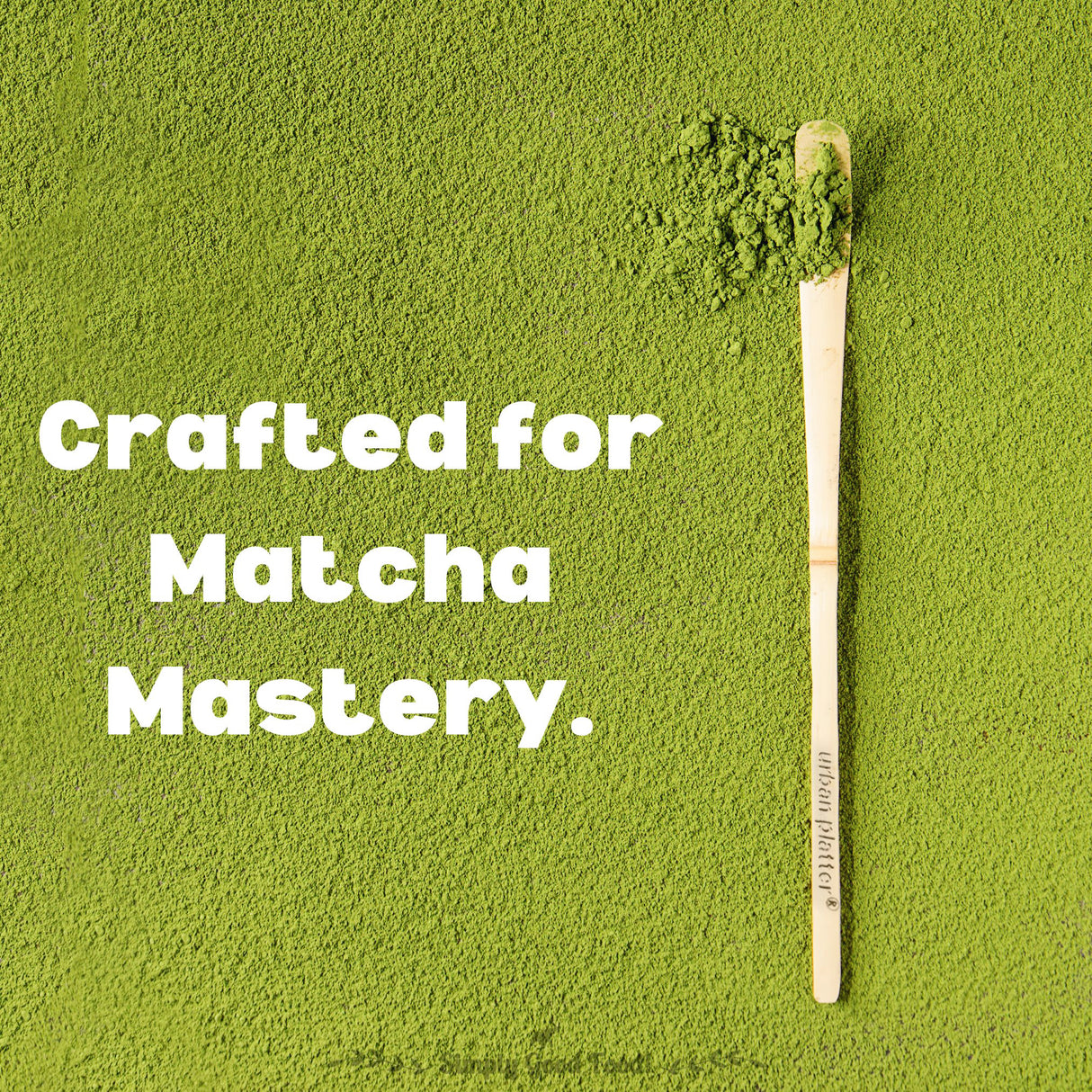 Urban Platter Japanese Bamboo Matcha Spoon, 1N (Chashaku | Green Tea Powder Scoop)