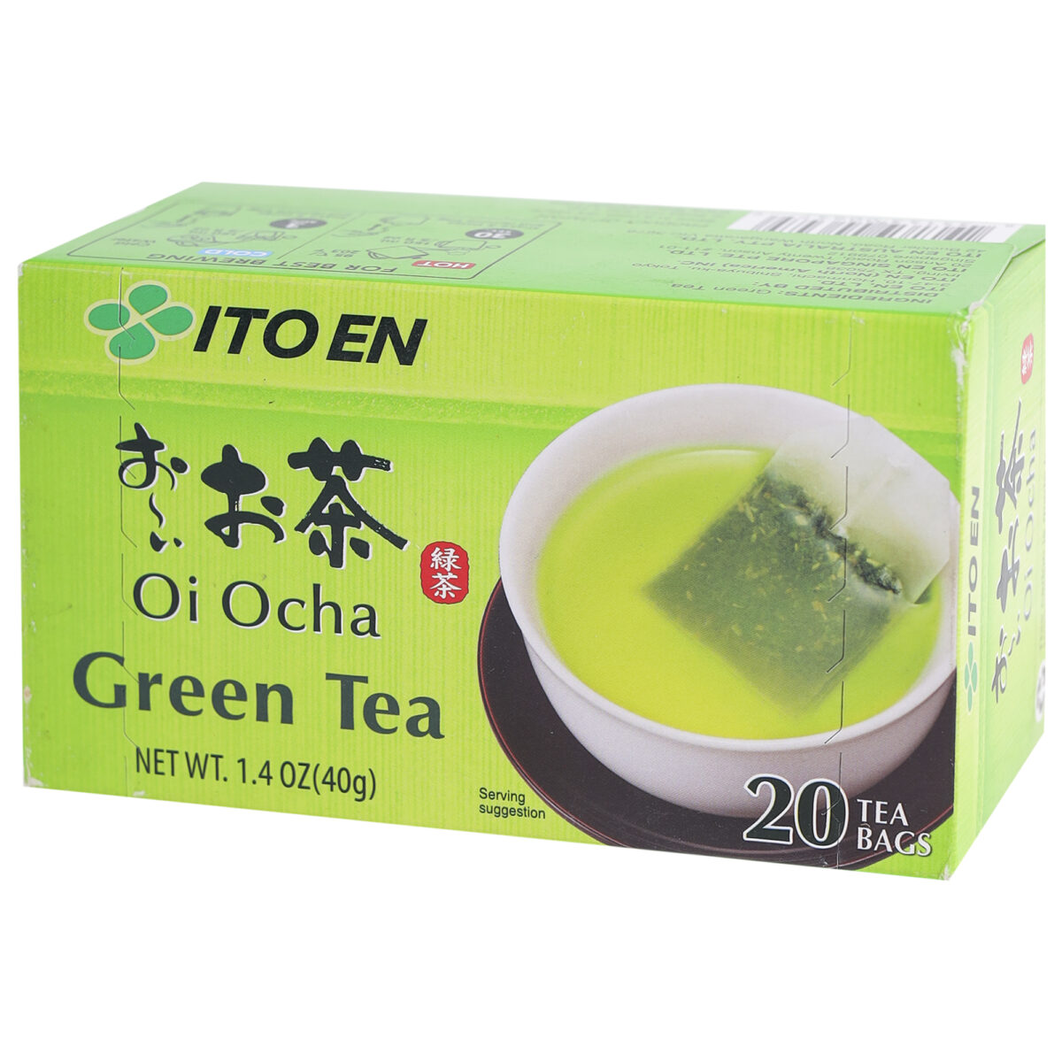 Oi Ocha Premium Japanese Green Tea Bags, 40g (20 Tea sachets | Japans No. 1 Green Tea Brand | Serve Hot or Cold)