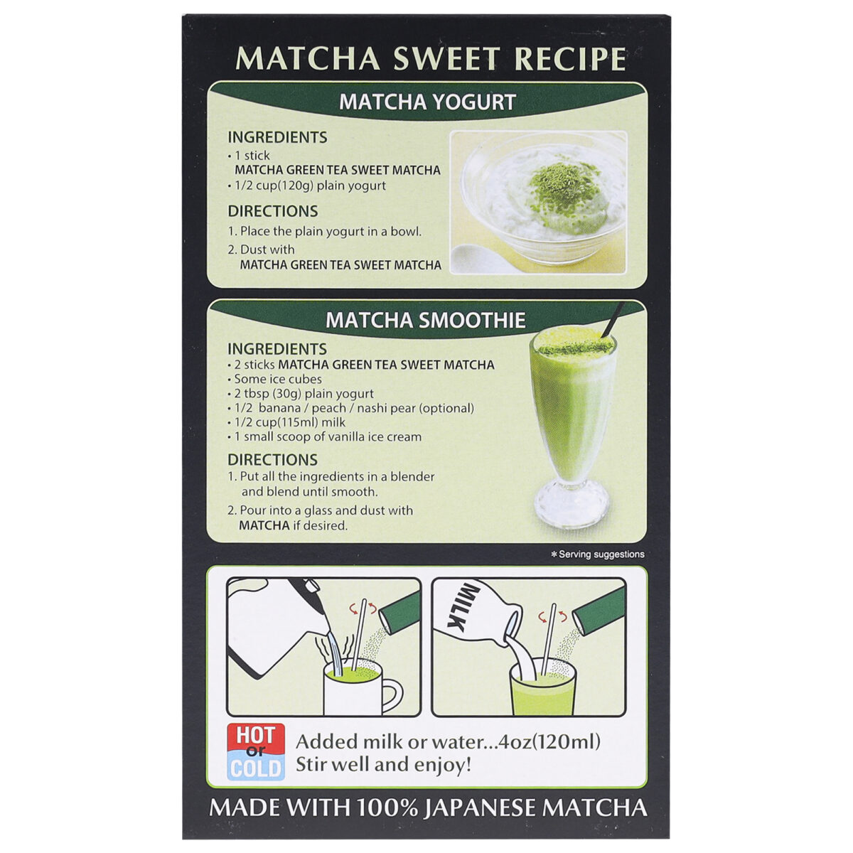 ITO EN Premium Japanese Sweet Matcha Green Tea, 120g (10 Serve Sachets | Sweetened Green Tea Powder | Japans No.1 Green Tea Brand | Serve Hot or Cold)