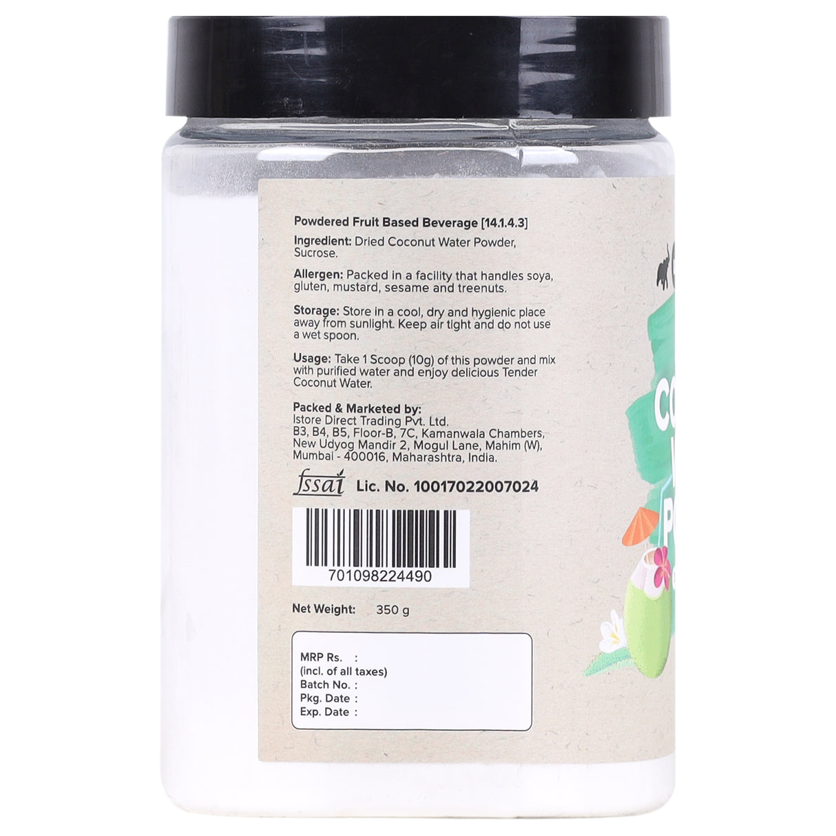 Urban Platter Tender Coconut Water Powder 350g