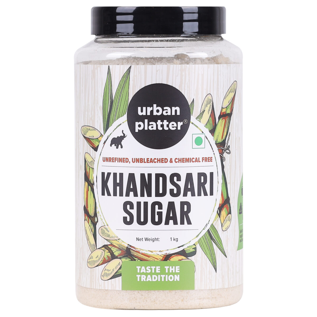 Urban Platter Khandsari Sugar, 1kg (Unrefined | Unbleached | Chemical free | Desi Khand)