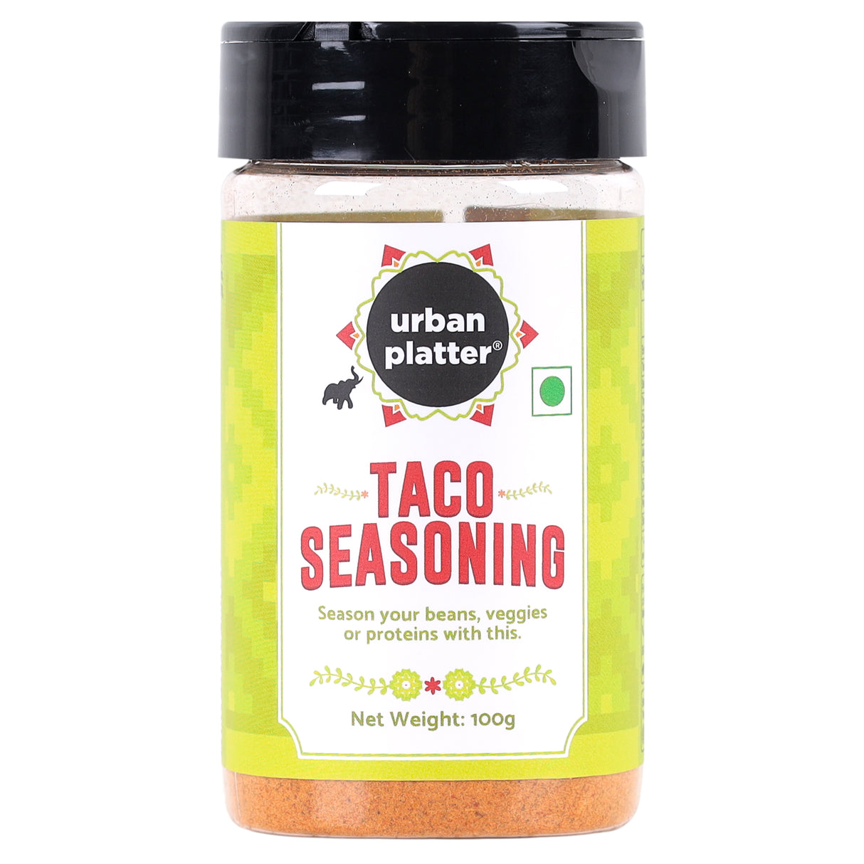 Urban Platter Mexican Taco Seasoning, 100g (Authentic Mexican Style Taco Spice Blend | Ideal for Veggies, Beans and Protein Mix)