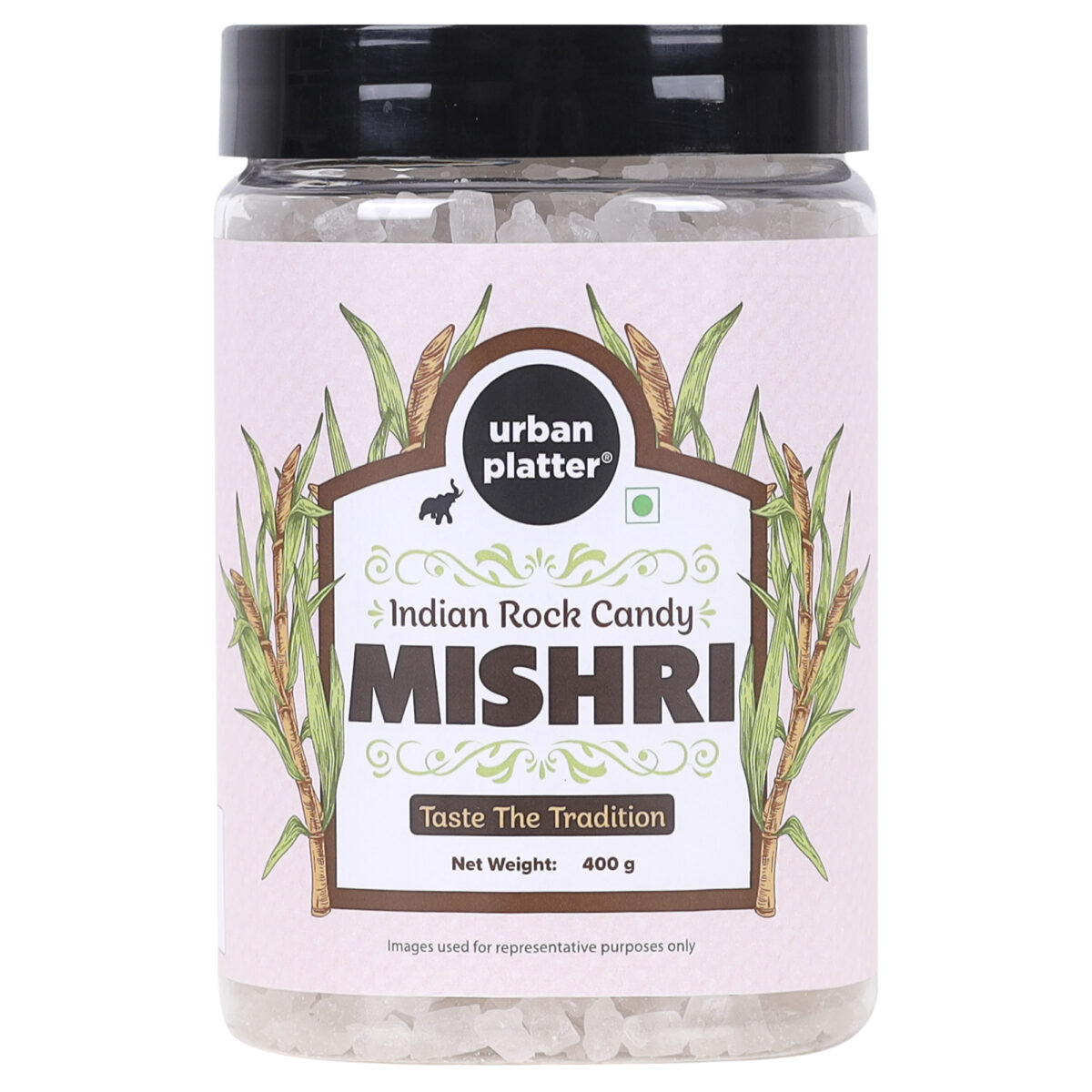 Urban Platter Mishri, 400g (Rock Candy | Sugar Candy | Sugar Crystals)