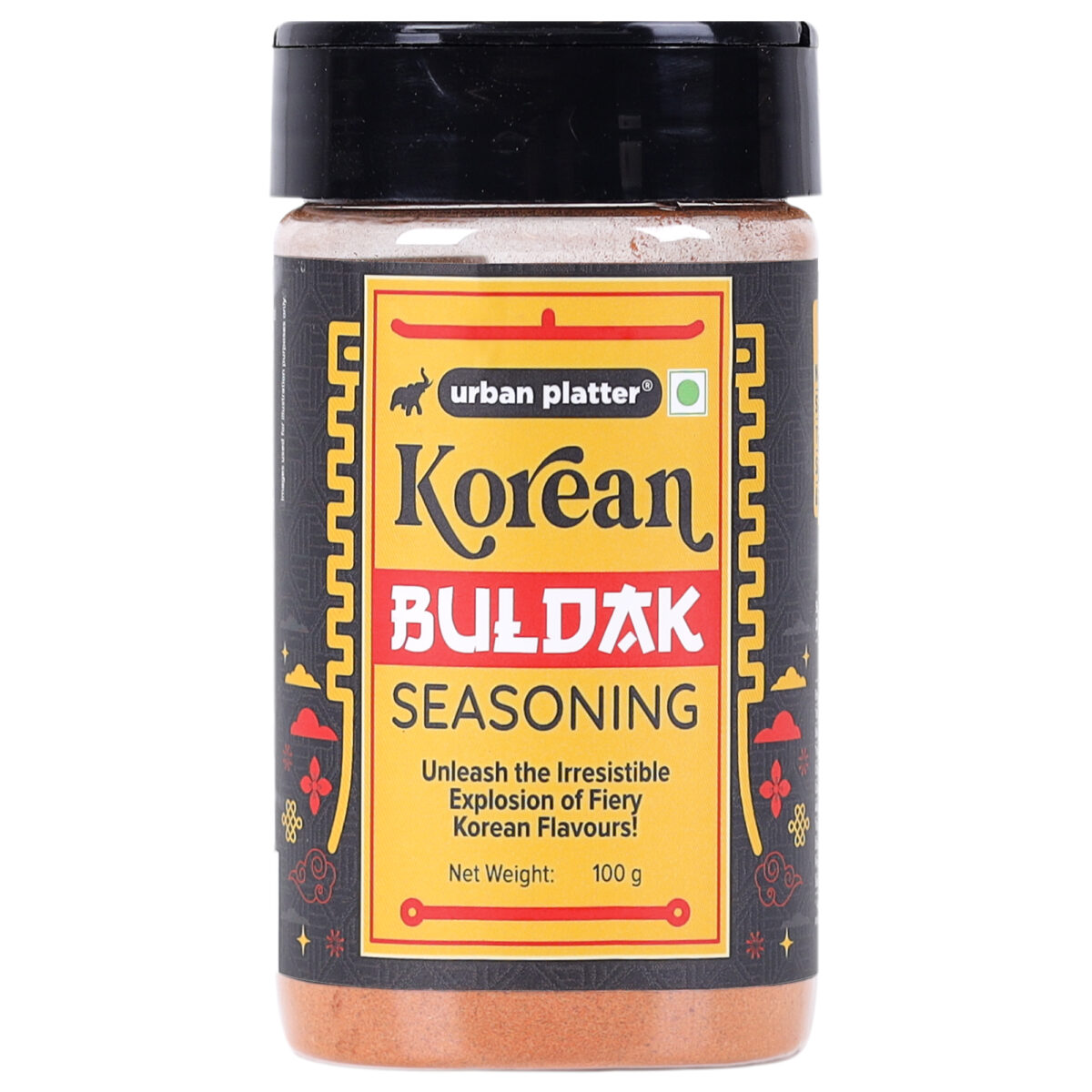 Urban Platter Korean Buldak Seasoning, 100g (Plant-Based | Fiery and Addictive | Signature Korean-Style Flavour)
