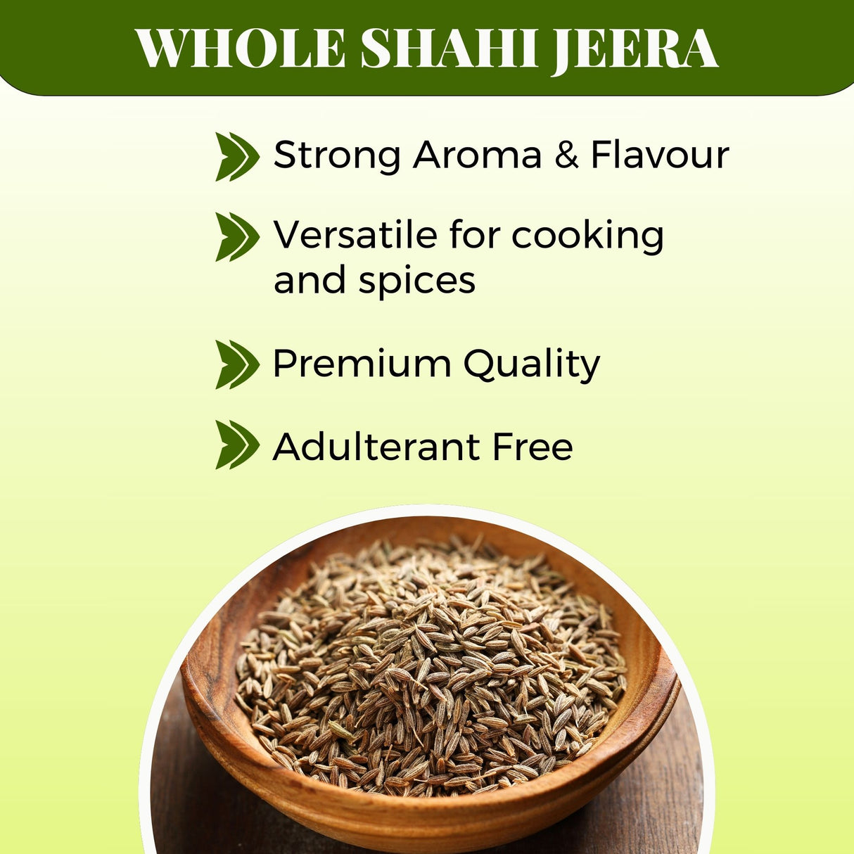 Urban Platter Whole Shahi Jeera, 400g (Shahi Jeera | Whole spices | Caraway seeds | Indian Khada Masala)