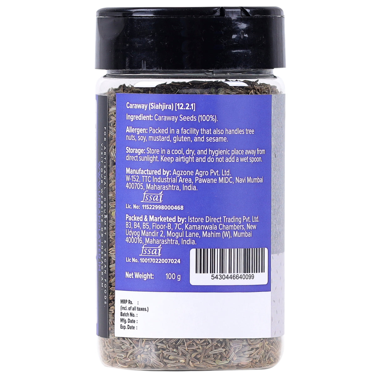 Urban Platter Whole Shahi Jeera, 100g (Shahi Jeera | Whole spices | Caraway seeds | Indian Khada Masala) - product image 2