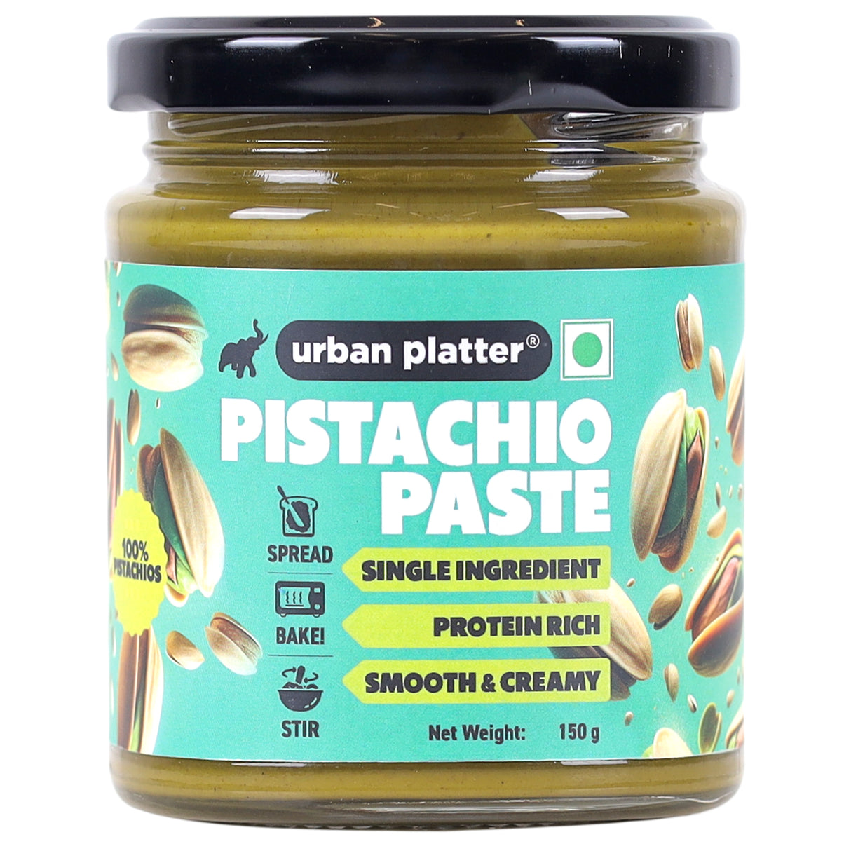 Urban Platter Pishori Pistachio Paste, 150g (Pure Pista Butter)