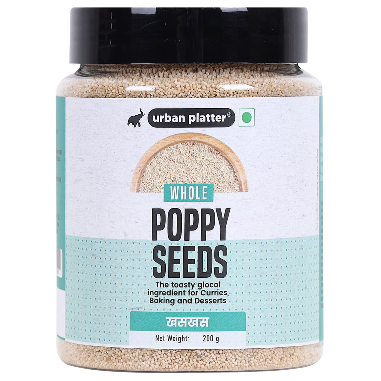 Urban Platter Poppy Seeds, 200g (Khas Khas, Posto, Natural Thickener, Additives Free)