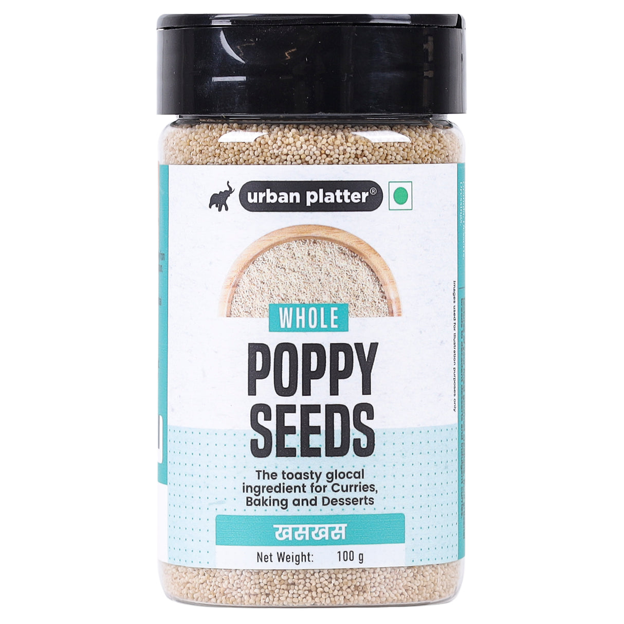 Urban Platter Poppy Seeds, 100g (Khas Khas, Posto, Natural Thickener, Additives Free)