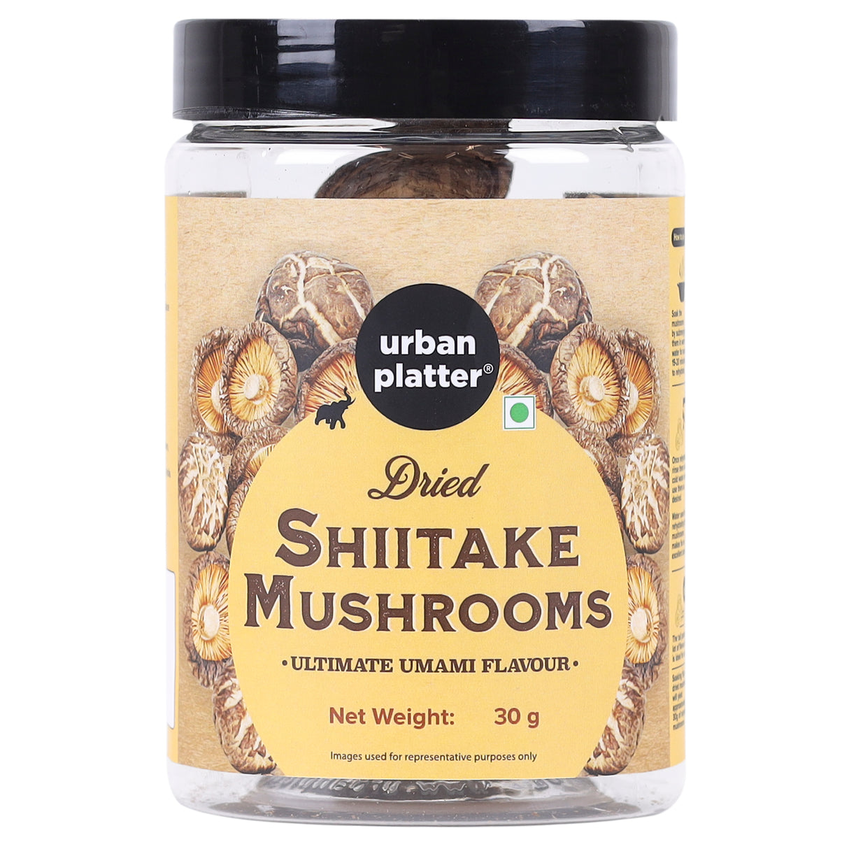 Urban Platter Dried Shiitake Mushrooms, (Umami-Rich | Perfect for Asian Soups, Stir-Fries & Sushi | Rehydrates Quickly)