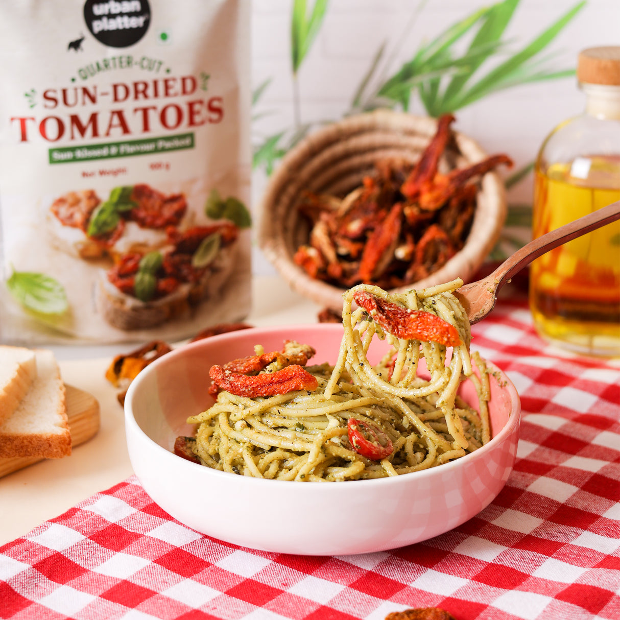 Urban Platter Sun-Dried Tomatoes, 100g (Naturally Dried Style Tomatoes, Rich Umami Flavour, Perfect for Pasta, Pesto, Salads, Sandwiches & Mediterranean Cooking)