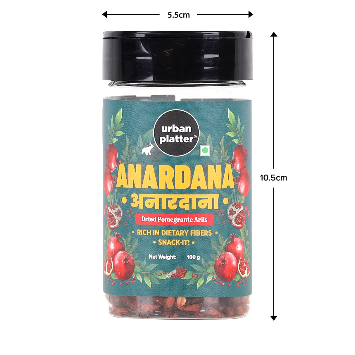 Anardana, 100g (Dried Pomegranate Arils, Healthy Snacks, Naturally sweet, Superfood goodness)