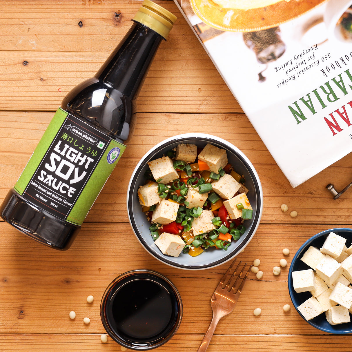 Light Soy Sauce, 500ml (Traditionally Brewed from Soya Beans | Asian Umami Seasoning for Soups | Clean-label)