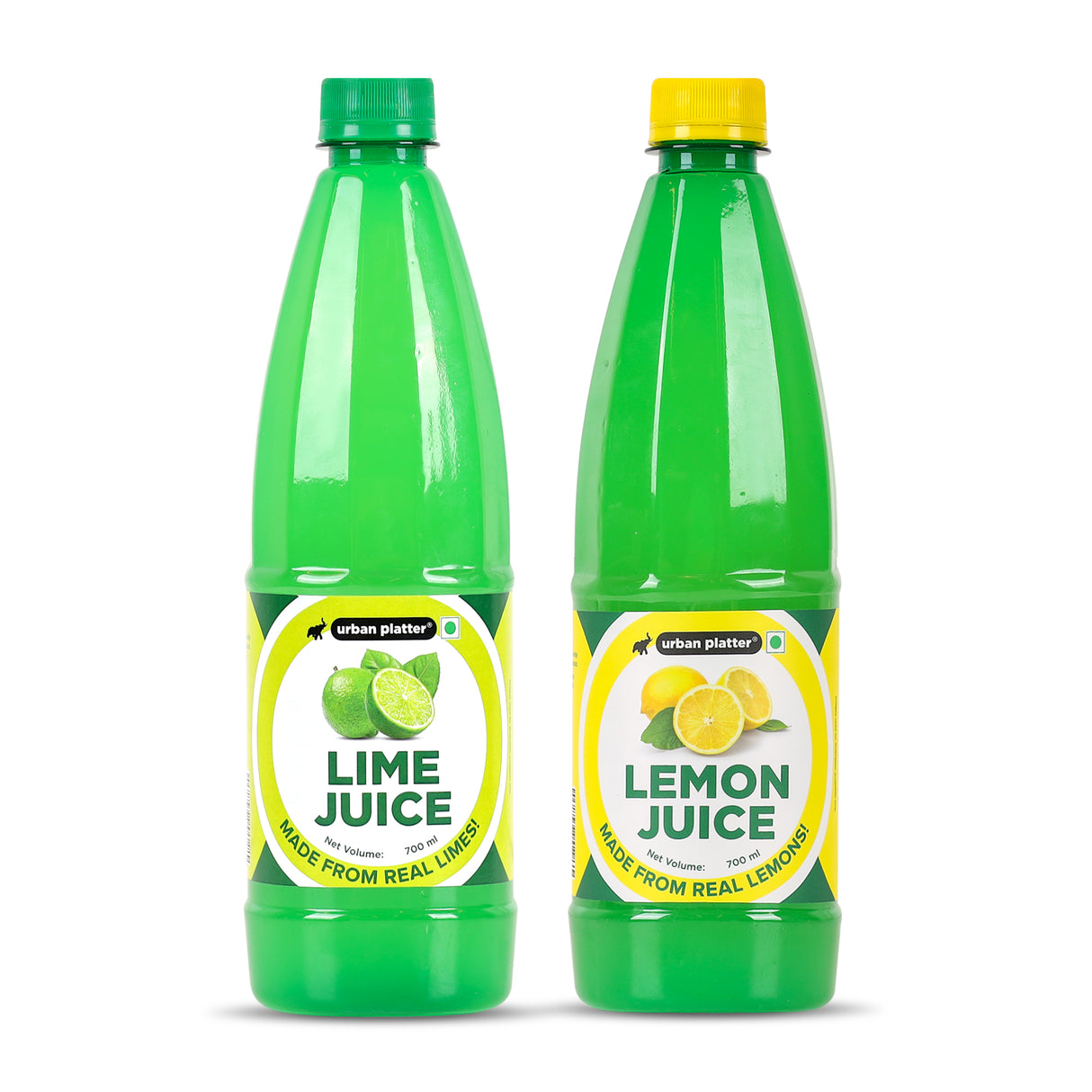 Urban Platter Combo of Lemon Juice and Lime Juice, 700ml