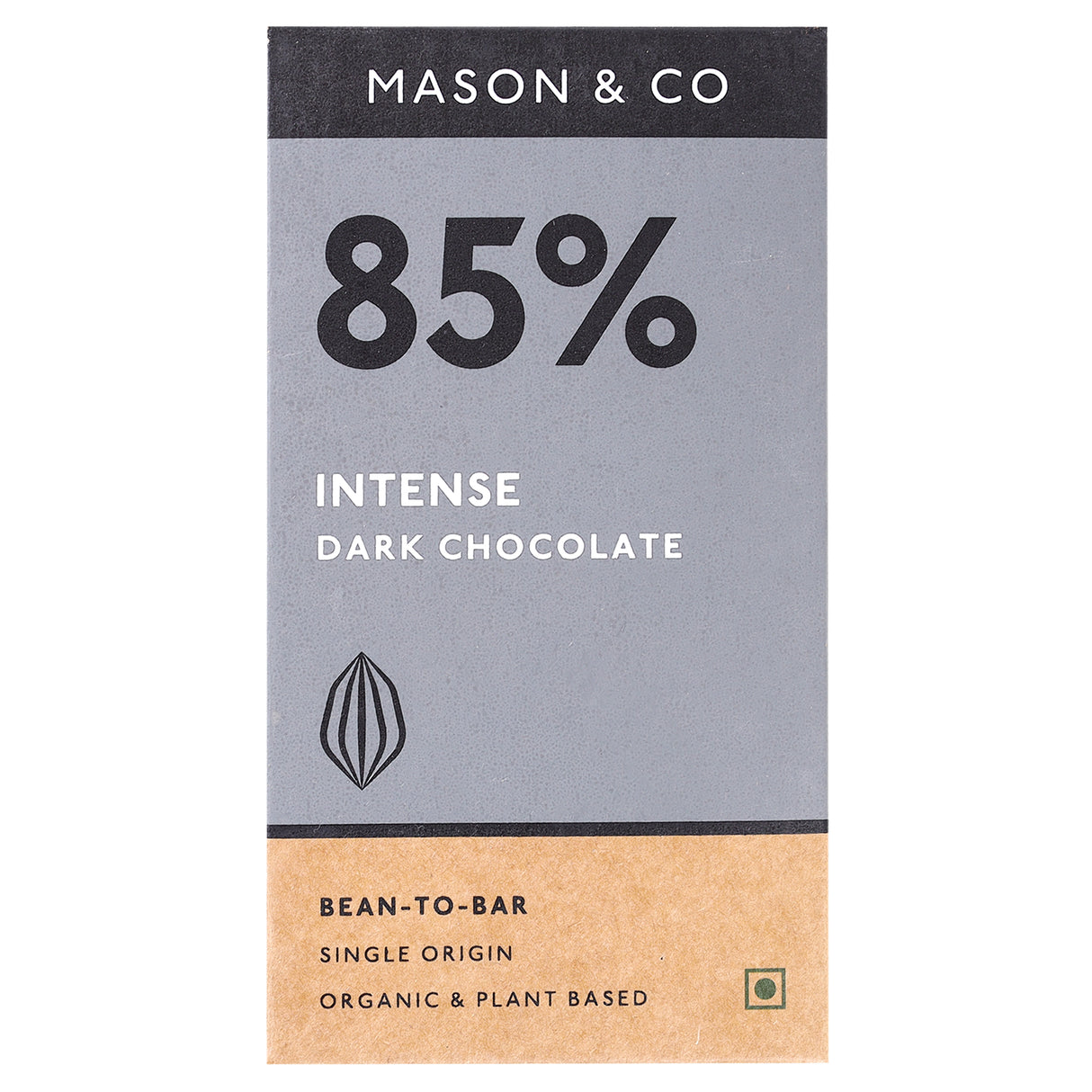 Mason & Co. Intense 85% Dark Organic Chocolate Bar 60g