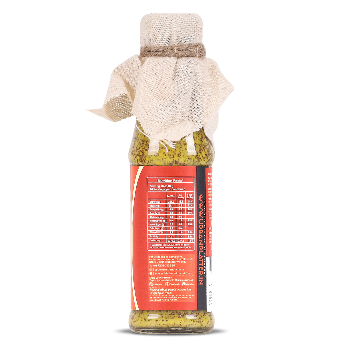 Urban Platter Bengal Mustard Kasundi Sauce, 200g