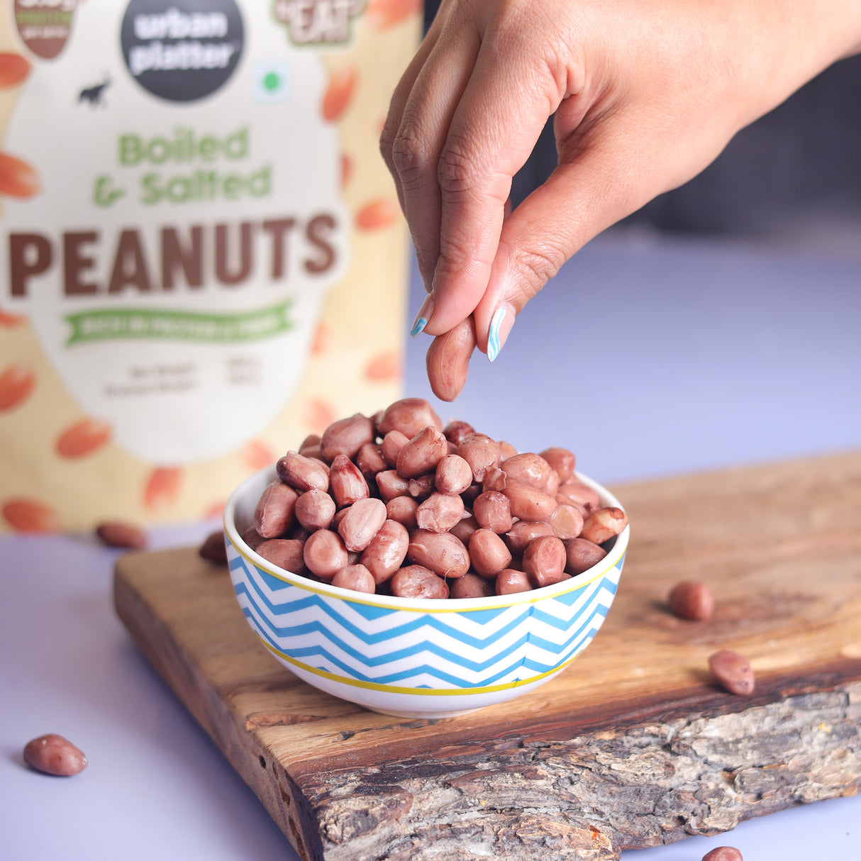 Urban Platter Boiled and Salted Peanuts, 300g (Ready-to-Eat | Nutritious & Protein Packed | Preservative Free | Ideal for Chaats, Salads, Sancaking)