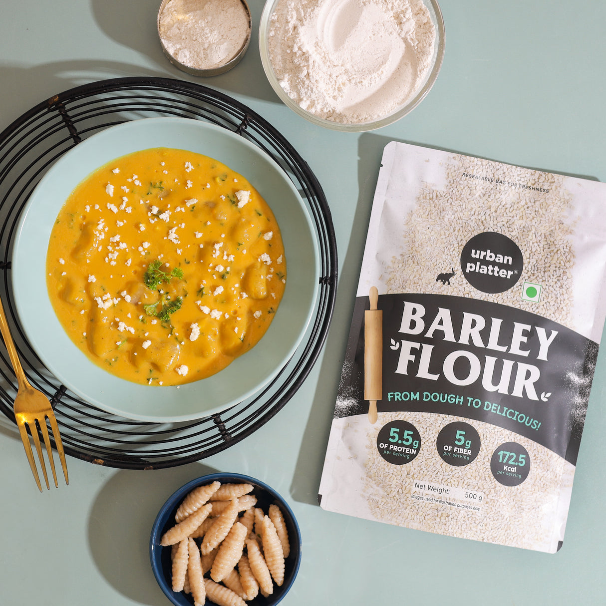 Barley Flour, 500g (Jau Aata | High in Fibre | Nutrient-Rich Pantry Staple)