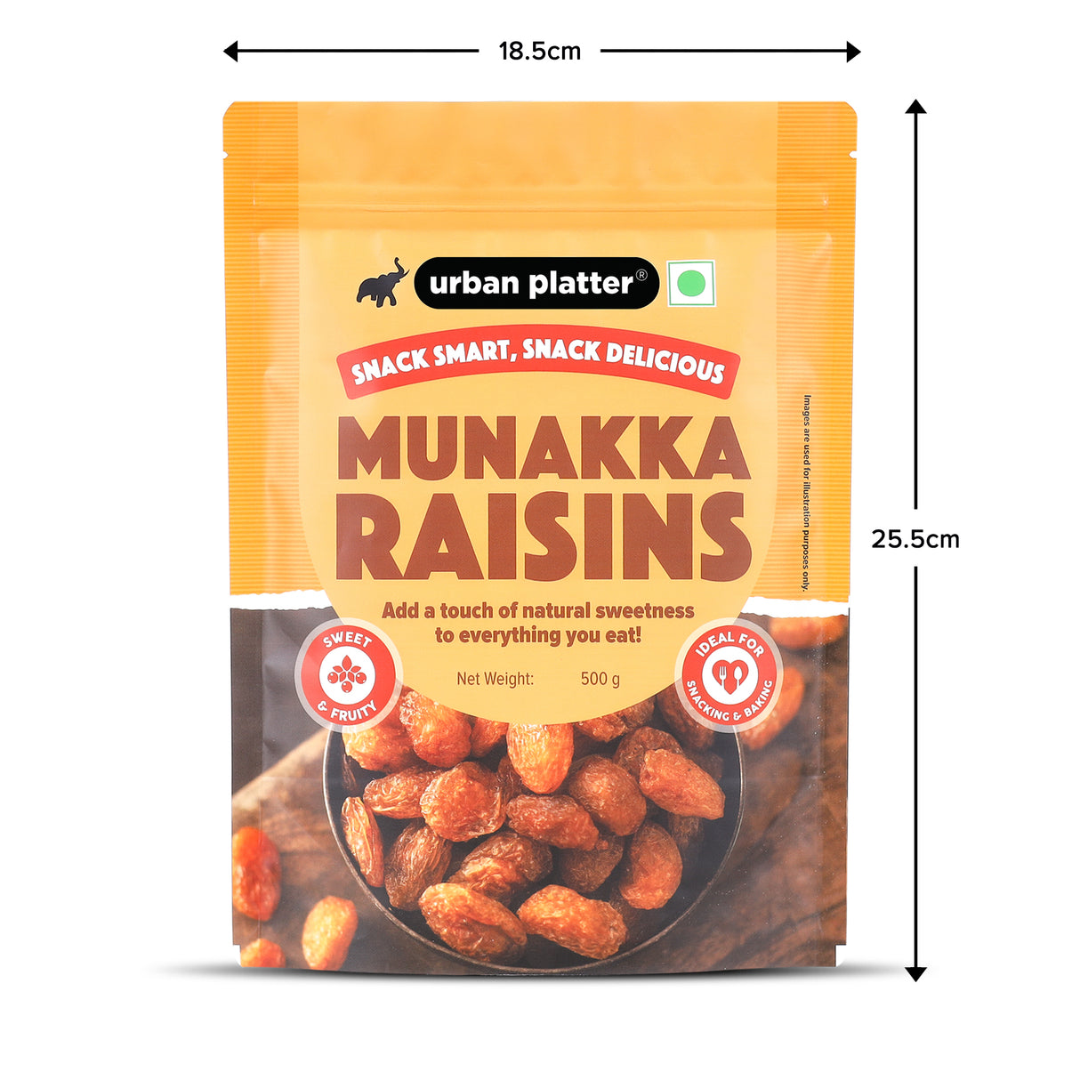 Urban Platter Premium Munakka Raisins, 500g (Naturally Sweet & Juicy | Rich in Antioxidants | Contain seeds | Ayurveda Superfood)
