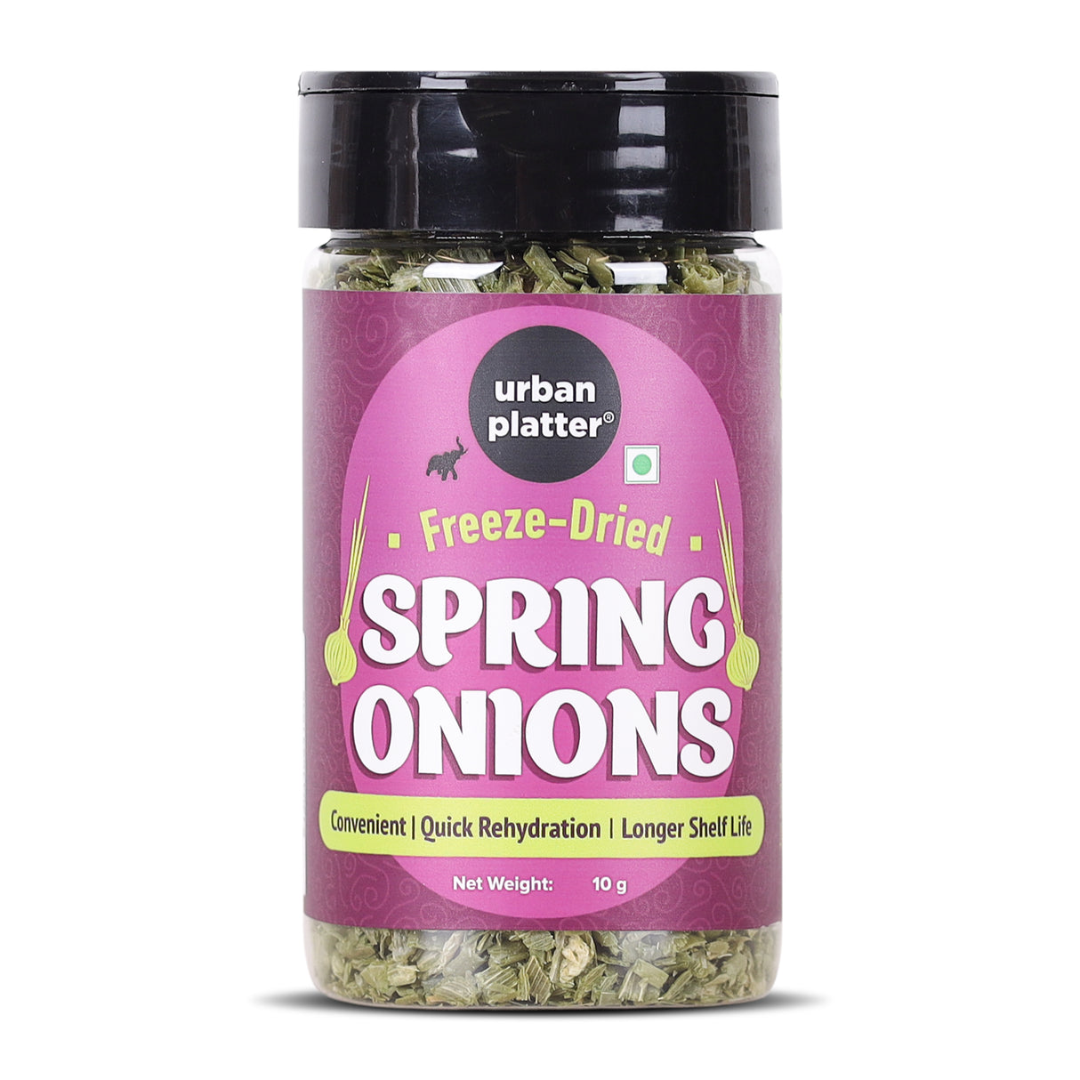 Urban Platter Freeze-Dried Spring Onions, 10g (Fresh & Crisp Flavour | Convenient Garnish & Seasoning | Ideal for Noodles, Salads & Asian Cooking)