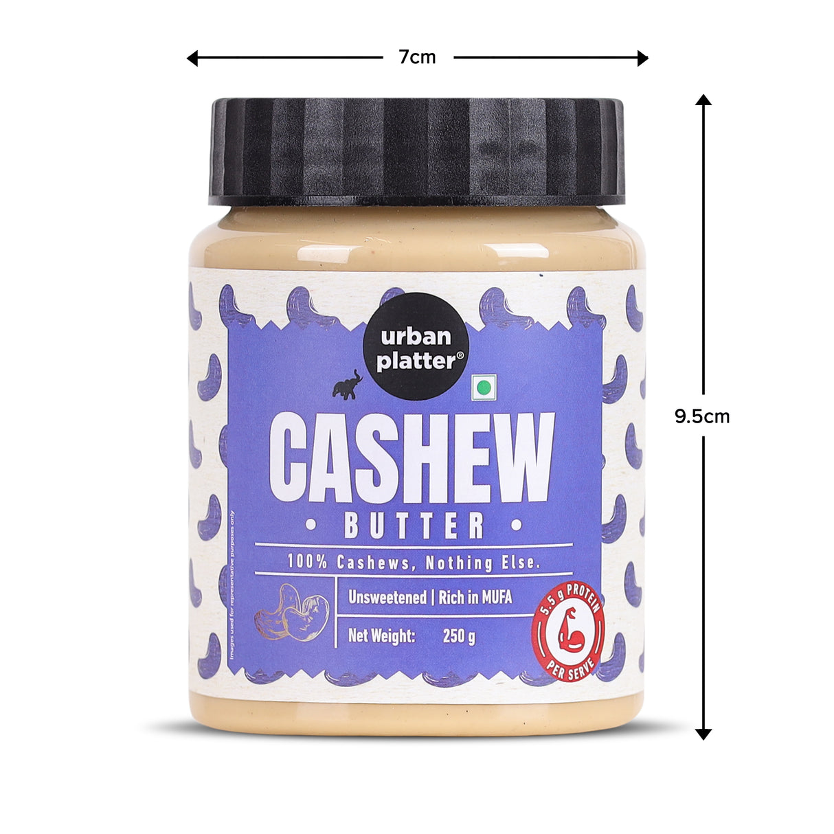 Urban Platter Cashew Butter, 250g (Rich & Creamy | Single Ingredient | Keto-Friendly)