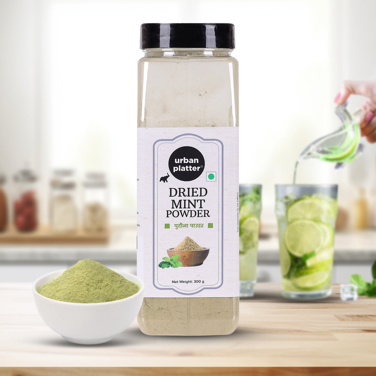 Urban Platter Dried Mint (Pudina) Powder, 300g