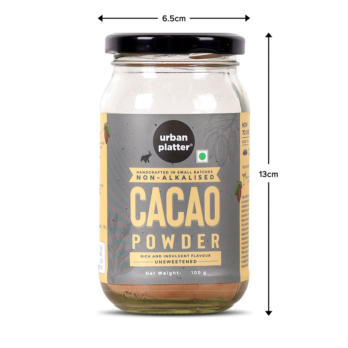 Urban Platter Non-Alkalized Cacao Powder, 100g