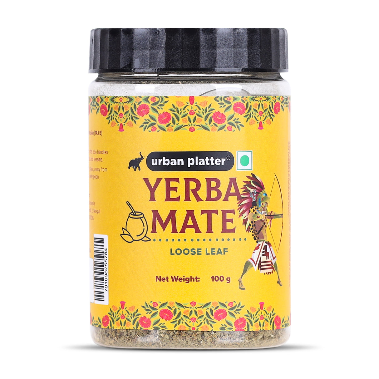Urban Platter Yerba Mate, 100g (Loose Leaf | Energizing | Supports Metabolism)