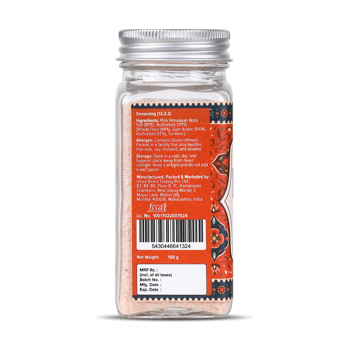 Hing Salt Seasoning, 100g (Finishing Salt | Perfect for Tempering & Topping | Ideal for Fruit Chaats, Pickling and Indian-inspired Mocktails)