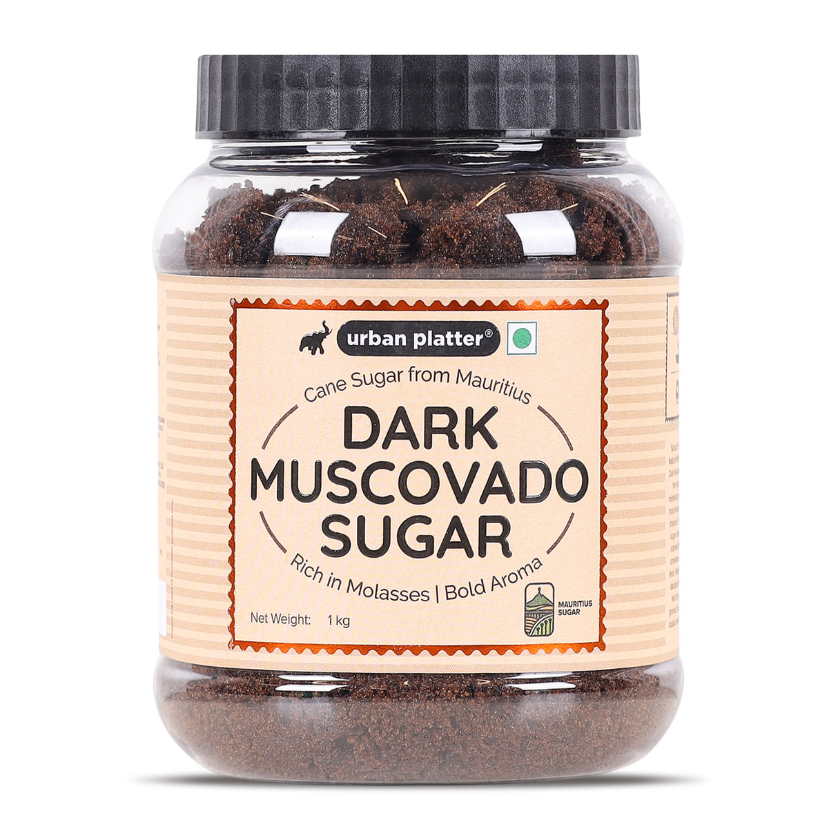 Urban Platter Mauritian Dark Muscovado Sugar, 1kg (Rich & Intense | Perfect for indulgent Baking & Desserts)