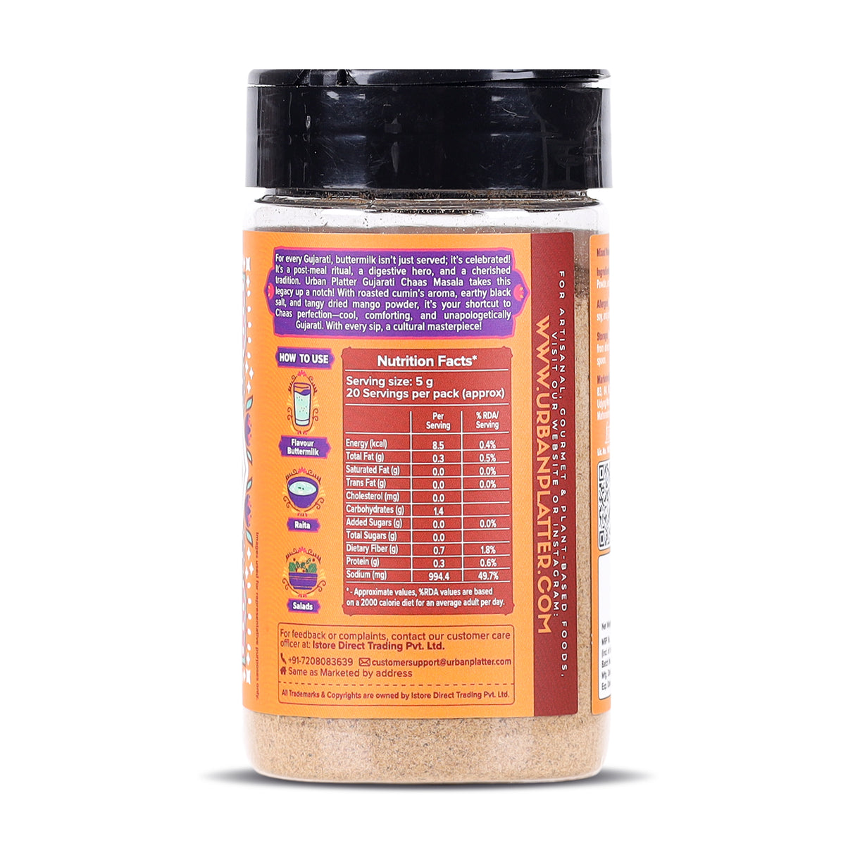 Urban Platter Gujarati Chaas Masala, 100g (Classic Chaas Blend | Digestive-Friendly | Additive & Preservative-free)