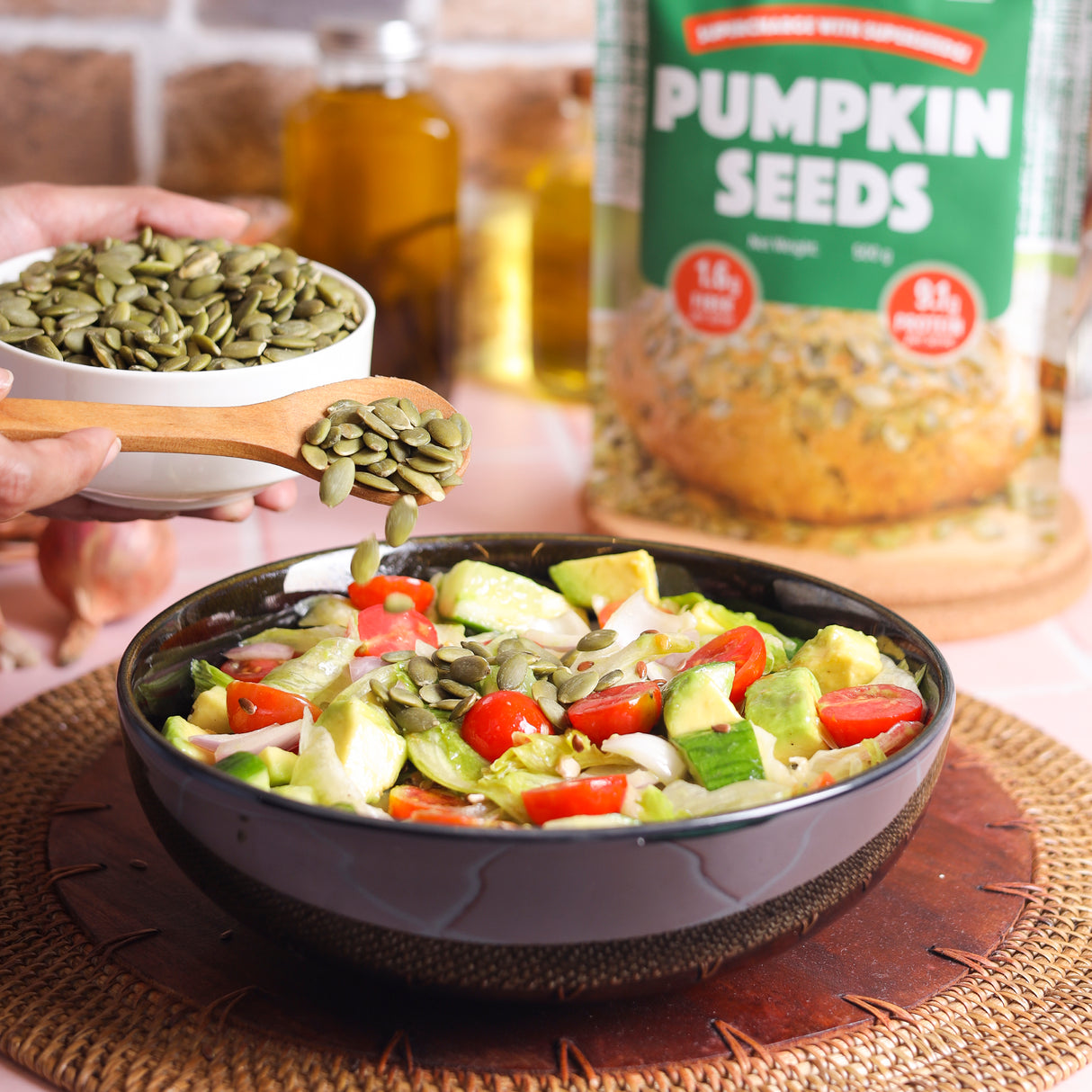 Urban Platter Pumpkin Seeds, 500g (Pepitas, Naturally Rich in Protein & Healthy Fats, Snack, Sprinkle & Bake)