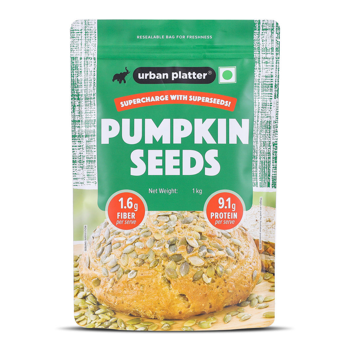 Urban Platter Raw Pumpkin Seeds, 1Kg