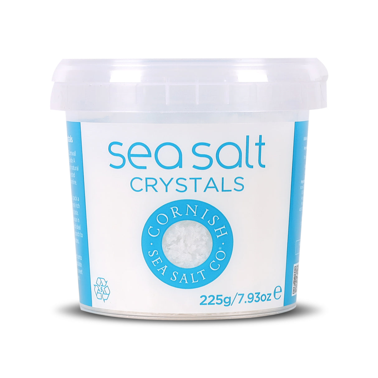 Cornish Sea Salt Crystals, 225g, Hand-Harvested Premium Pyramid Salt from Cornwall, Perfect Finishing Touch for Salads & Gourmet Cooking