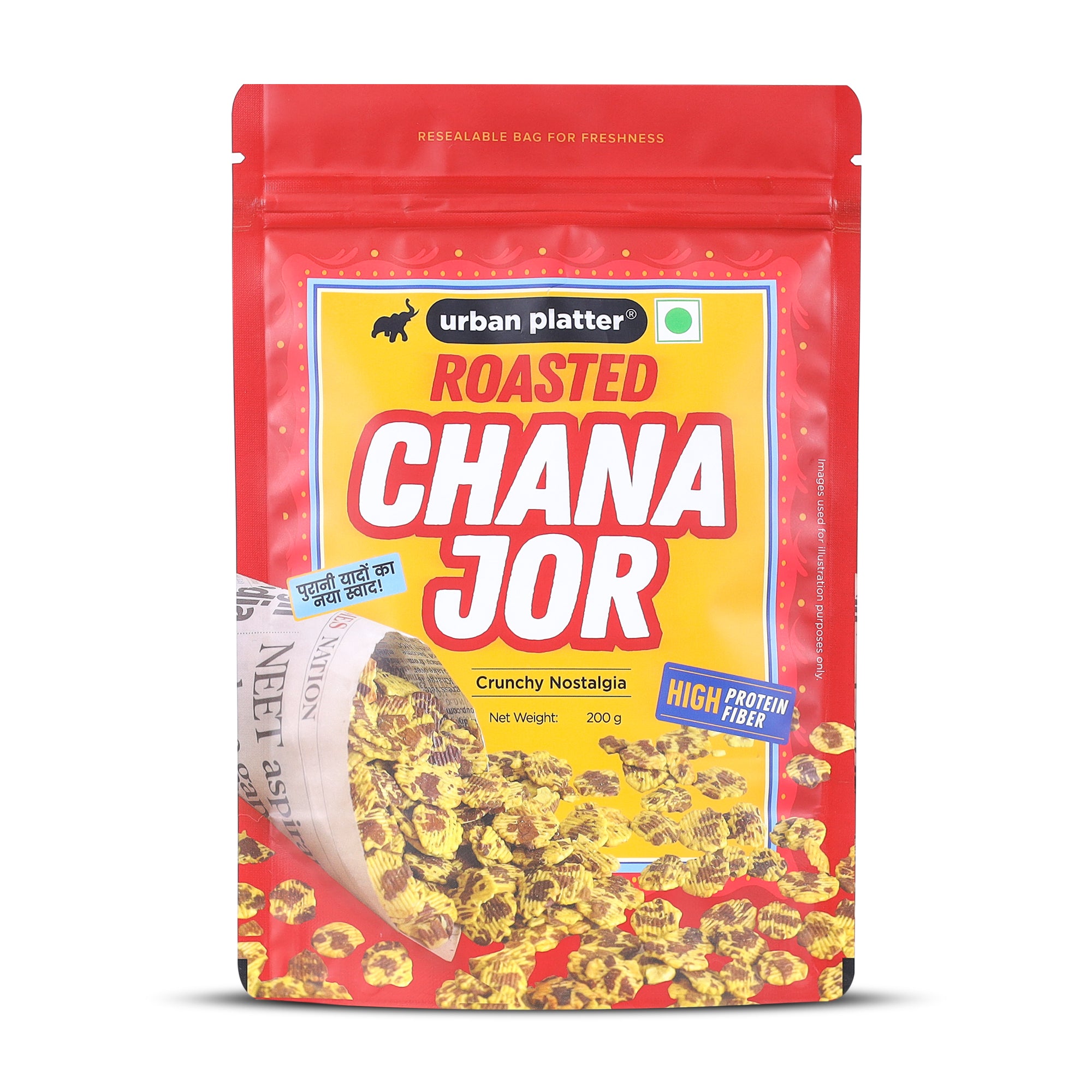 Roasted Chana Jor, 200g (High Protein, High Fiber, Palm-Oil Free