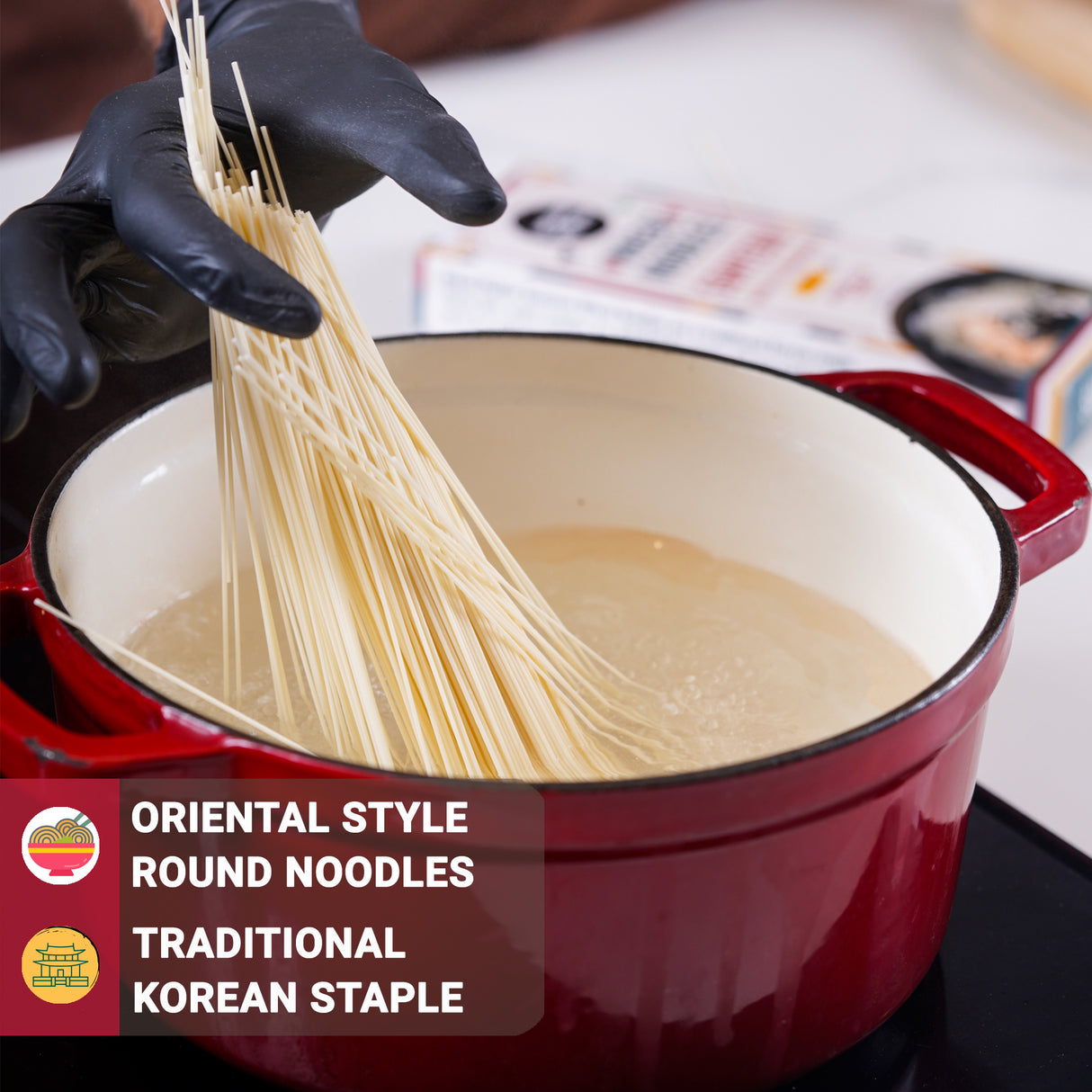 Urban Platter Somyeon Wheat Noodles, 250g (Thin Korean Noodles | Light & Delicate Texture | Perfect for Cold Noodles & Light Sauces)