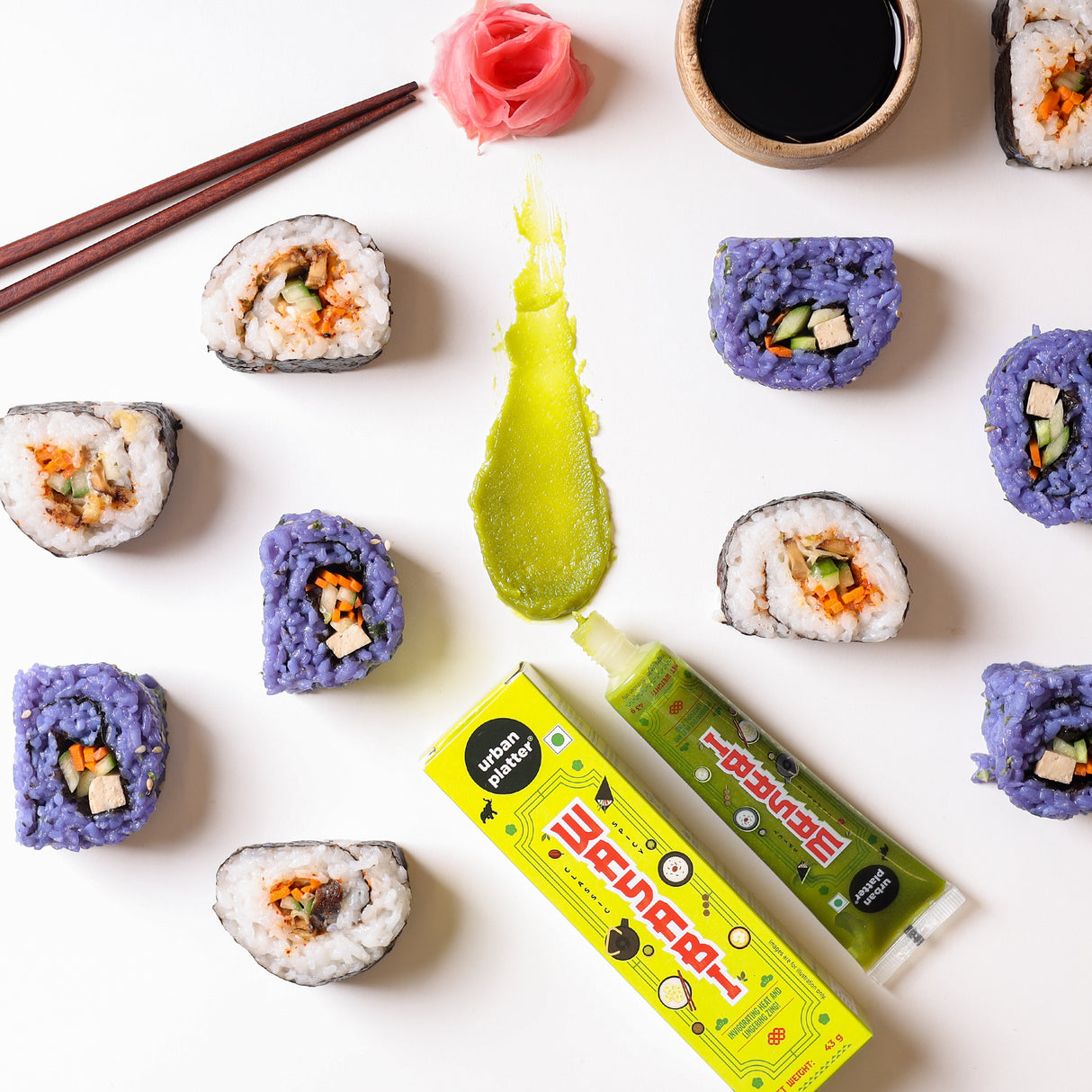 Urban Platter Premium Wasabi Paste, 43g (Elevate Your Sushi Experience with Lingering Zing)