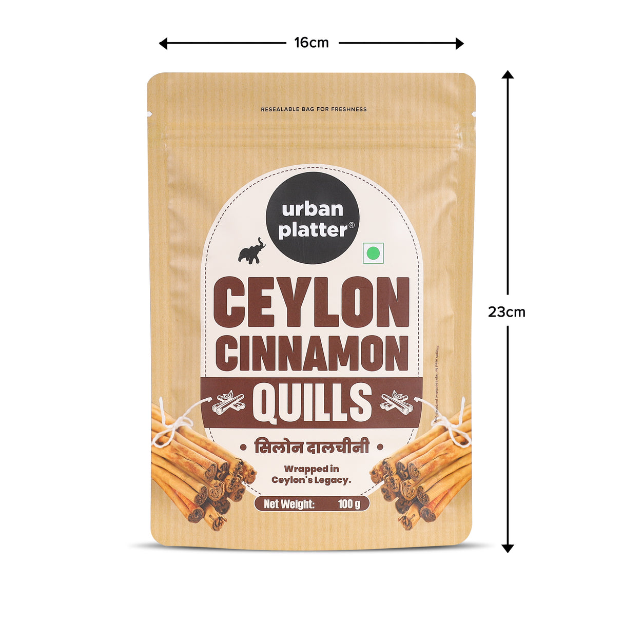 Urban Platter Ceylon Cinnamon Quills, 100g (True Cinnamon | Origin of Sri Lanka )