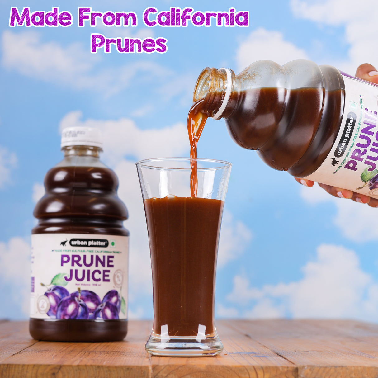 Urban Platter Pure California Prune Juice, (No Added Sugar | Natural Digestive Support | Source of Antioxidants & Potassium | Preservative-Free)