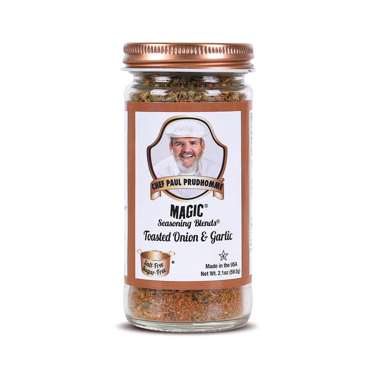 Chef Paul Prudhomme Toasted Onion & Garlic Magic Seasoning Blends, 59g (Salt-Free, Sugar-Free | Six Spice Flavor-Packed Blend)