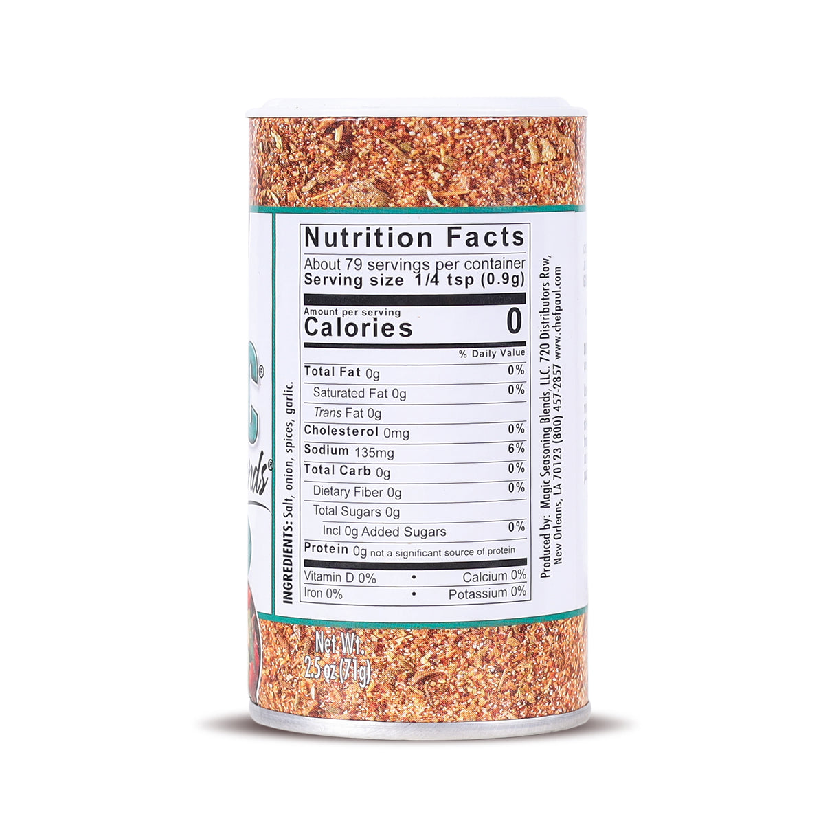 Chef Paul Prudhomme Vegetable Magic Seasoning Blends, 71g ( All-Purpose Vegetable Seasoning | No MSG, No Preservatives, Gluten Free)