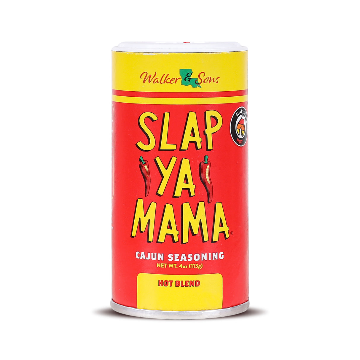 Slap Ya Mama Hot Cajun Seasoning, 113g (Spicy Louisiana-Style Cajun Spice Mix for Everyday Cooking | No MSG , Gluten Free)