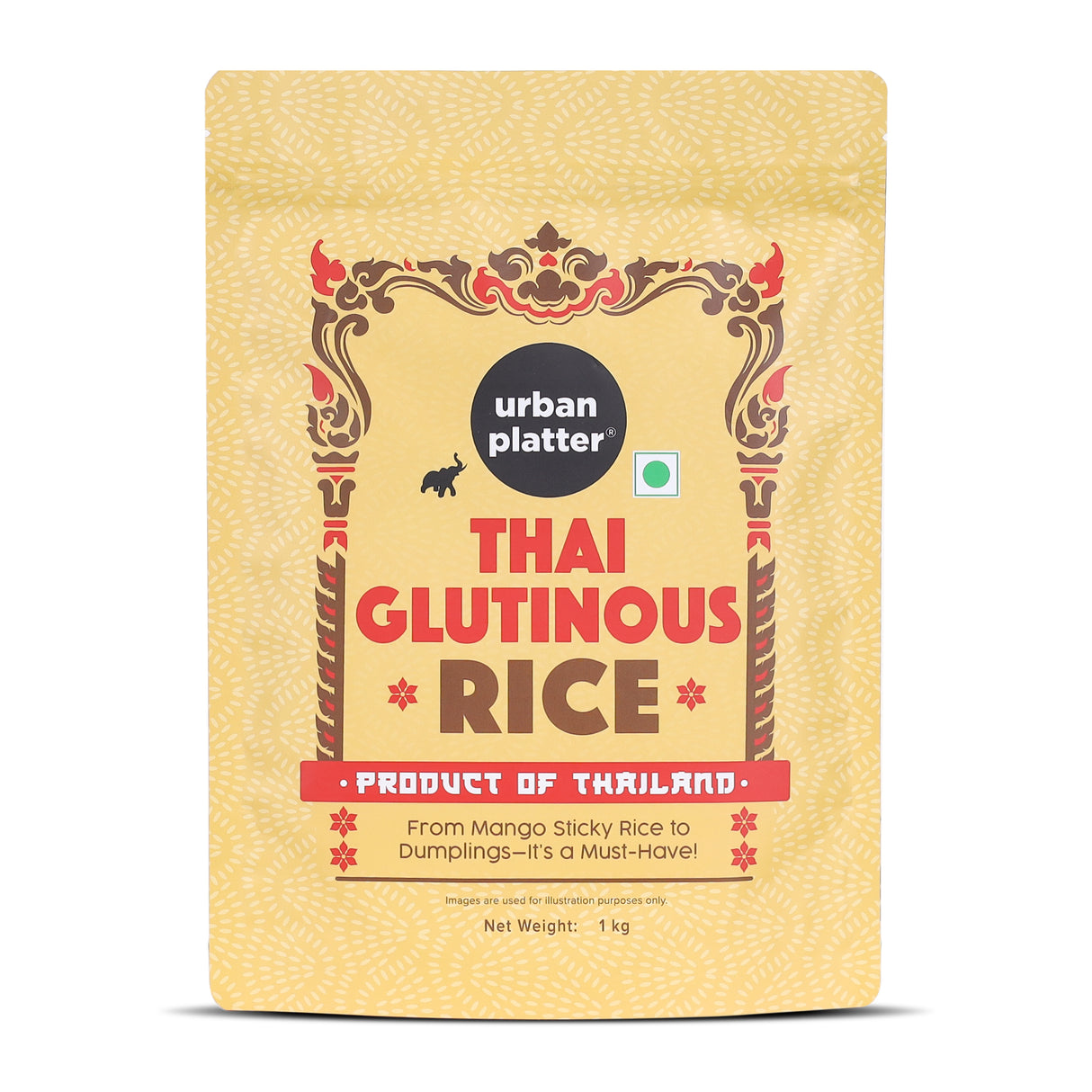 Urban Platter Thai Glutinous Rice, 1Kg - front pack